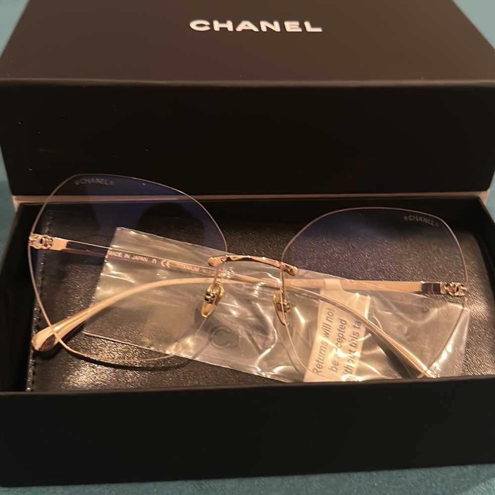 NEW AUTHENTIC BLUE LIGHT CHANEL EYEGLASSES